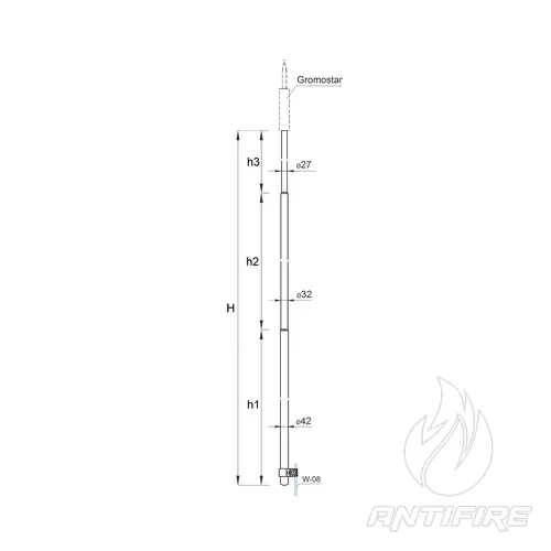 М-02/42 Щогла активного блискавкоприймача  (фото 2)