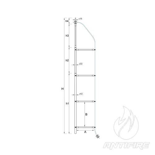 М-12/30 Щогла з ізольованим струмовідводом  (фото 2)