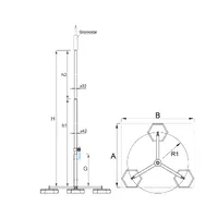 М-05/32 Щогла E.S.E. блискавкоприймача на тринозі thumb-2
