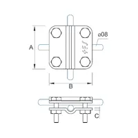 C-021 З'єднувач для дроту хрестовий thumb-4