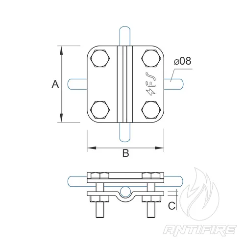 C-021 З'єднувач для дроту хрестовий  (фото 4)