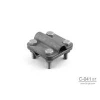 C-041 З'єднувач для стержня D16 та дроту/смуги — З'єднувачі