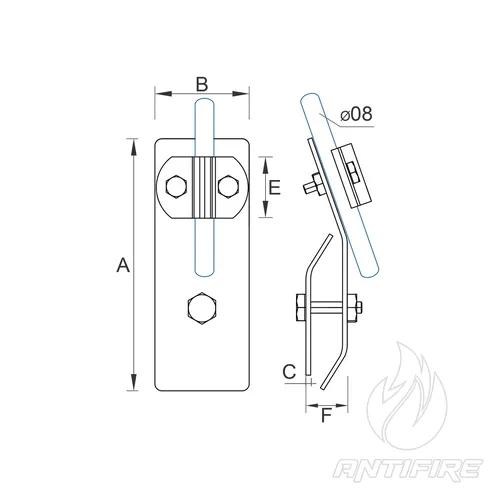 C-061 Зажим для дроту до ринви  (фото 2)