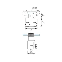 C-094 Клема фальцева металева для смуги thumb-2