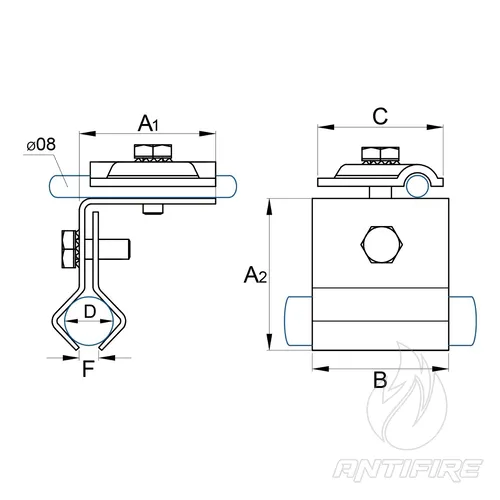 C-098 Клема фальцева універсальна  (фото 3)