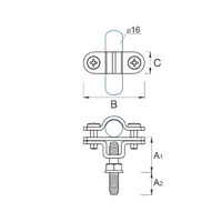 К-838 Тримач стержня ø16 мм до ізоляційного стержня thumb-2