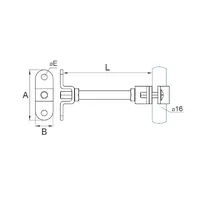 M-020 Тримач блискавкоприймача 16/10 дистанційний з пластиною thumb-2