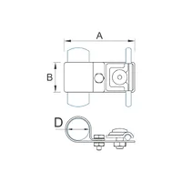 M-032 З'єднувач щогли блискавкоприймача та дроту thumb-2