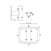 M-062 Тримач для щогли блискавкоприймача ø 42  мм thumb-2