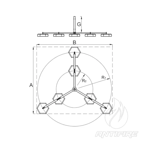 M-067 Тринога щогли блискавкоприймача велика  (фото 2)