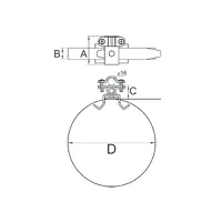 M-070 Тримач стержня ø 16 мм до труби універсальний thumb-2