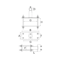 М-082 Тримач для щогли блискавкоприймача до конструкцій thumb-2
