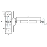 M-058 Ізольований тримач блискавкоприймача 16/10 з пластиною thumb-2