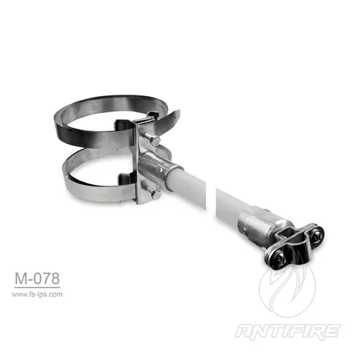 M-078 Ізольований тримач блискавкоприймача 16/10 до труби  (фото 3)