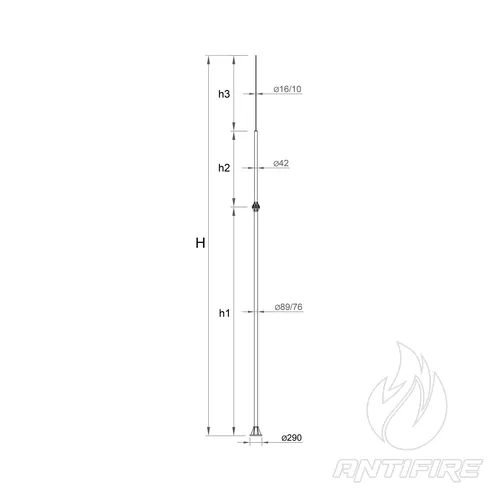 М-20/09 Блискавкоприймач окремостоячий  (фото 2)