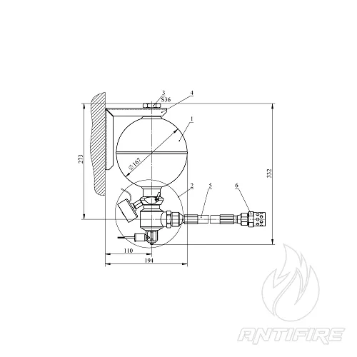 Модуль газового пожежогасіння ІМПУЛЬС-2-Т, 20-Т  (фото 4)
