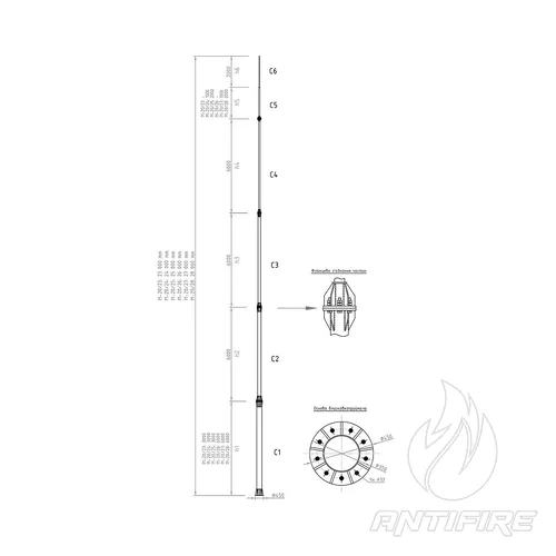 М-20/27 Блискавкоприймач окремостоячий  (фото 2)