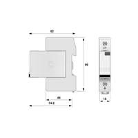 DS131R-280 Пристрій захисту від імпульсних перенапруг ПЗІП Класів 1+2 (для 1Ф TN-C) thumb-2