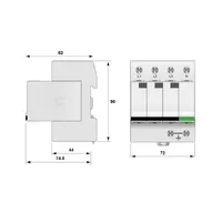 DS134R-280/G Пристрій захисту від імпульсних перенапруг Класів 1+2 (для 3Ф TN-S) thumb-2
