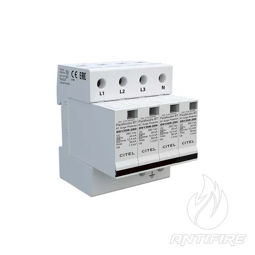 DS134R-280 Пристрій захисту від імпульсних перенапруг Класів 1+2 (для 3Ф TN-S) 