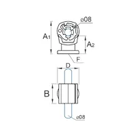 H-018 Тримач дроту пластиковий М8 thumb-3