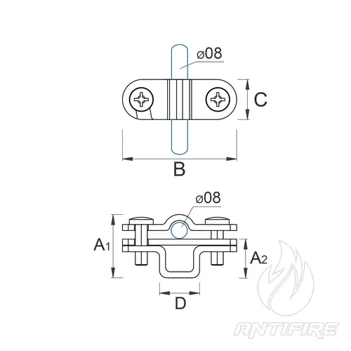 H-030 Тримач дроту металевий FLIP  (фото 6)
