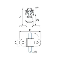 H-019 Тримач дроту пластиковий з металевою основою thumb-2