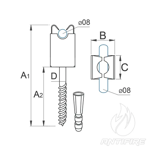 H-020 Тримач дроту Niro  (фото 6)