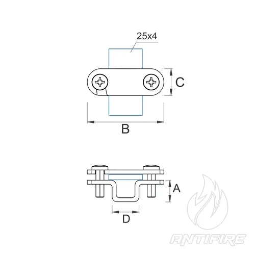 H-036 Тримач смуги металевий FLIP  (фото 2)