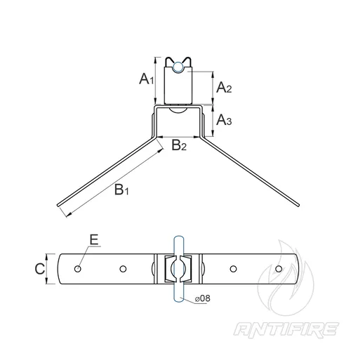 H-042 Тримач кониковий прямий з Niro  (фото 2)