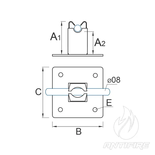 H-062 Тримач дроту Niro з підставкою  (фото 2)