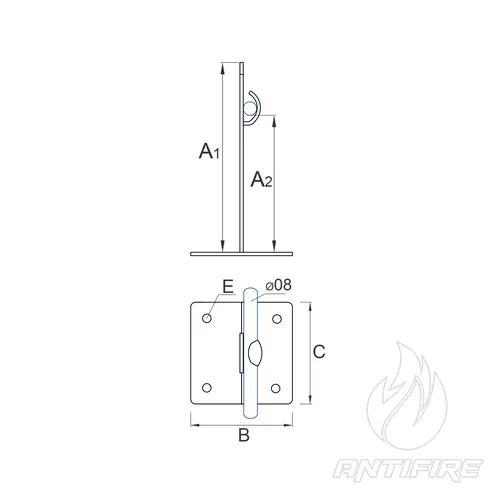 H-063 Тримач дроту L-120 з підставкою  (фото 2)