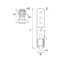H-071 Тримач дроту під черепицю з пластиком thumb-2