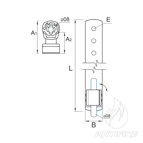 H-071 Тримач дроту під черепицю з пластиком  (фото 2)