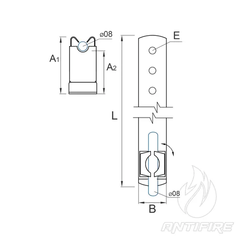 H-073 Тримач дроту під черепицю з Niro  (фото 2)