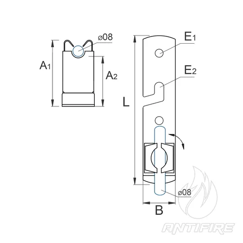 H-082 Тримач дроту кутовий з Niro  (фото 2)