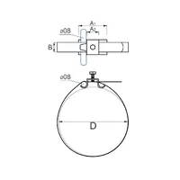 H-820 Хомут для труб универсальный FS thumb-2
