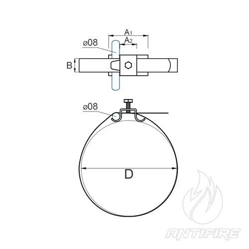 H-820 Хомут для труб универсальный FS  (фото 2)