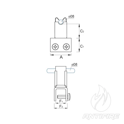 H-092 Тримач фальцевий з Niro  (фото 2)
