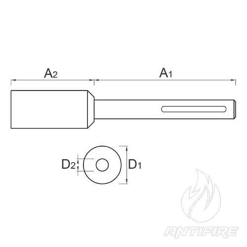 G-20/8 Ударна насадка SDS-MAX для уземлювачів ø20 мм  (фото 2)