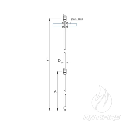 G-14/90 Комплект уземлювача ø14,2 мм поміднений  (фото 2)
