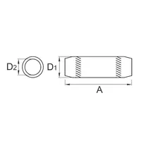 G-14/2 Муфта з’єднувальна для стержня ø14,2 мм thumb-2