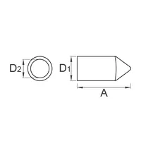 G-15/3 Наконечник нержавіючий для стержня ø16 мм thumb-2