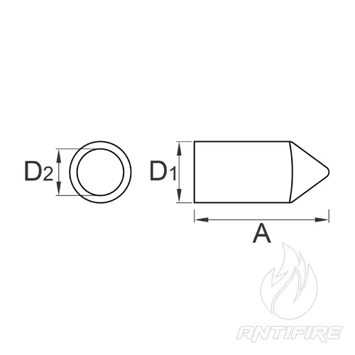 G-15/3 Наконечник нержавіючий для стержня ø16 мм  (фото 2)