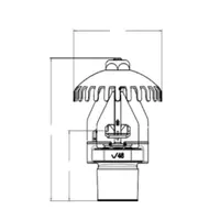 Спринклер V4603 CSMA Victaulic розеткою вгору K-363 thumb-2