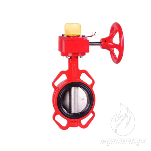 Міжфланцева засувка Viking FBW з редуктором і вбудованим кінцевим вимикачем 