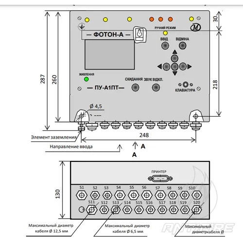 Прилад ПУ-А1ПТ ФРДІ.425532.028 – прилад управління пожежний Меридіан  (фото 2)