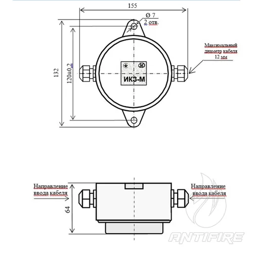 Ізолятор ІКЗ-МВ Меридіан вибухозахищений  (фото 2)