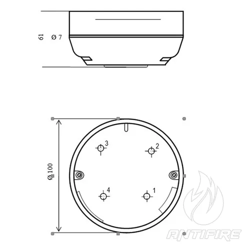 Извещатель пожарный пламя Меридиан СПП-АМ  (фото 2)
