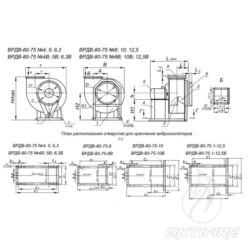 Вентилятор димовидалення ВРДВ-80-75-4  (фото 4)